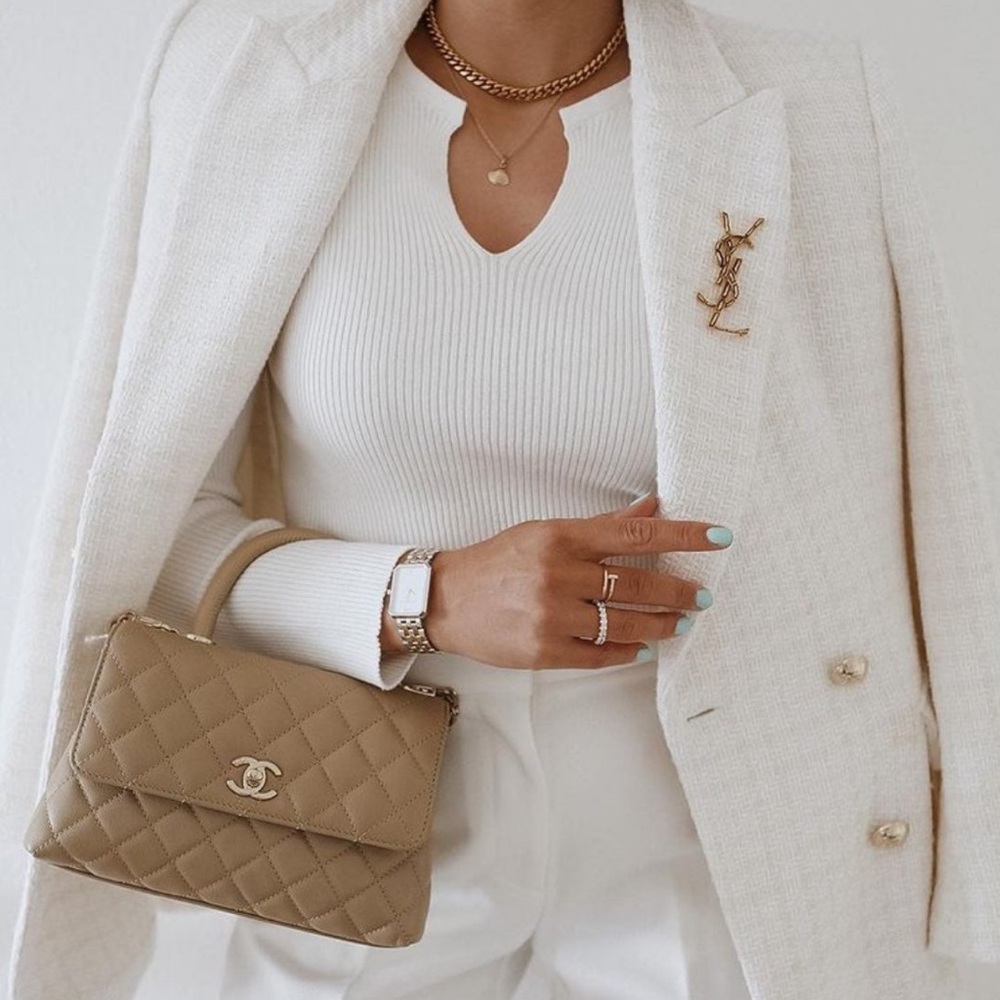 ZARA double breasted texture blazer